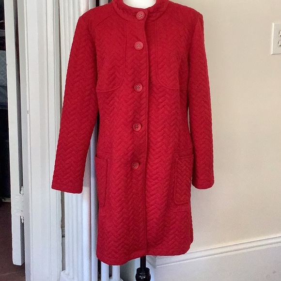 NWOT red Joseph ribkoff coat - Picture 1 of 6